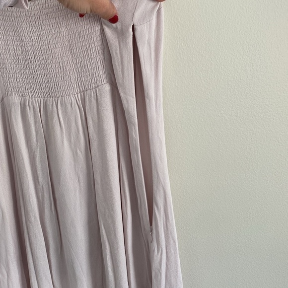 NWT Wilfred Artizia Affogato Vin Gris Pale Pink Gray Midi Slip Dress Size 6 - Picture 10 of 12